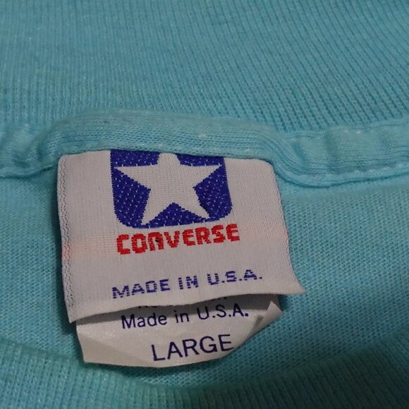 Vintage Converse Skate T-Shirt Take A Spin Men’s Large USA Made 80s Singlestitch - Picture 4 of 13